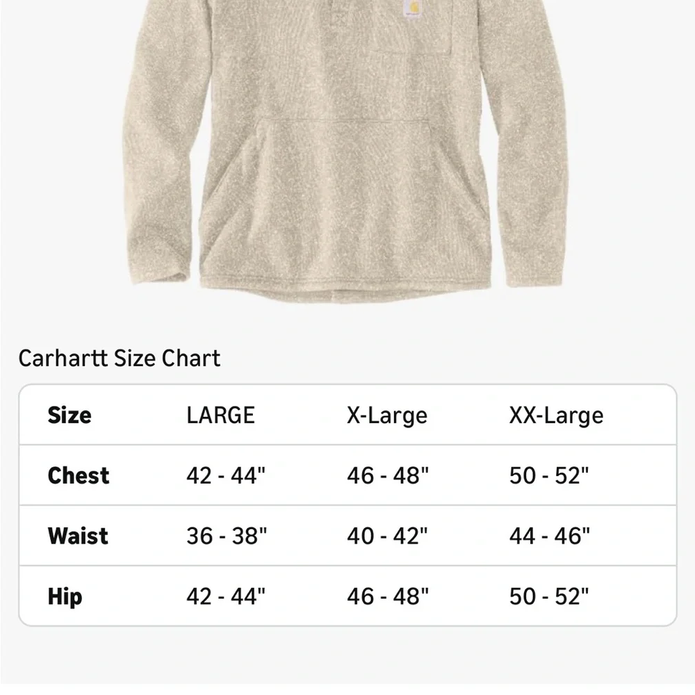 Men's CARHARTT Beige Sweater - Picture 2 of 2